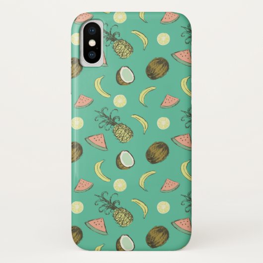 Tropisch vruchtendatroon Case-Mate iPhone case (Achterkant)