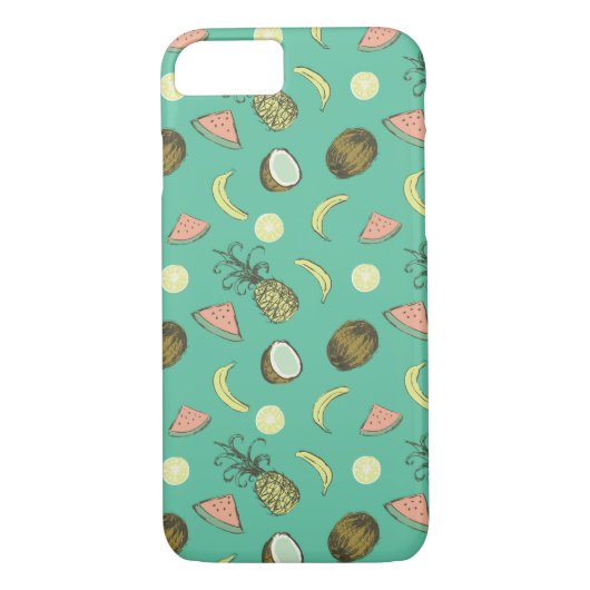 Tropisch vruchtendatroon Case-Mate iPhone case (Achterkant)