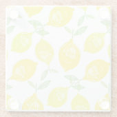 Tropisch vruchtendatroon glazen onderzetter (Achterkant)