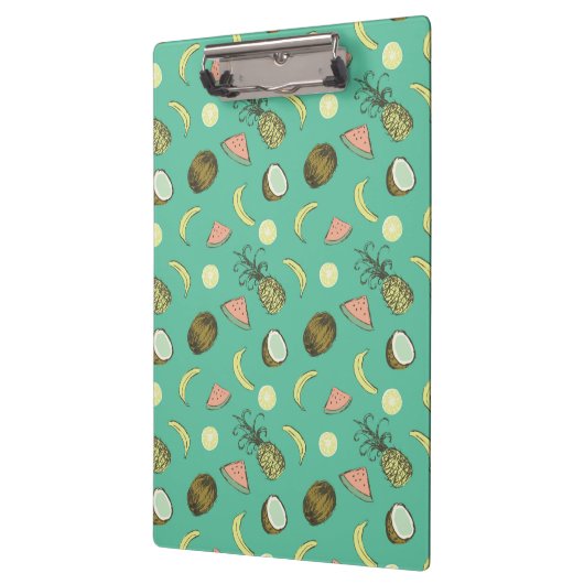 Tropisch vruchtendatroon klembord (Links)