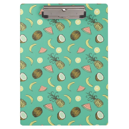 Tropisch vruchtendatroon klembord (Voorkant)
