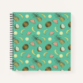 Tropisch vruchtendatroon notitieboek (Voorkant)