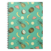 Tropisch vruchtendatroon notitieboek (Voorkant)