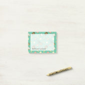 Tropisch vruchtendatroon post-it® notes (Op bureau)