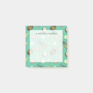 Tropisch vruchtendatroon post-it® notes