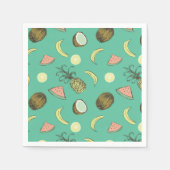 Tropisch vruchtendatroon servet (Voorkant)