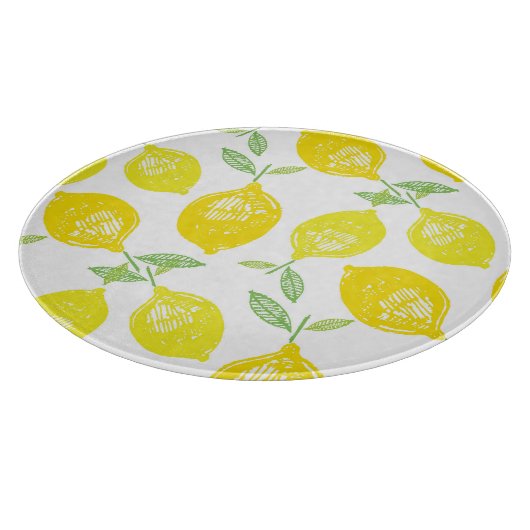 Tropisch vruchtendatroon snijplank (Hoek)