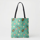 Tropisch vruchtendatroon tote bag (Voorkant)