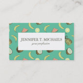 Tropisch vruchtendatroon visitekaartje (Voorkant)