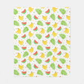 Tropisch vruchtendraaier fleece deken (Voorkant)