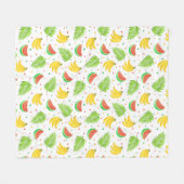 Tropisch vruchtendraaier fleece deken (Voorkant (Horizontaal))