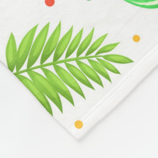 Tropisch vruchtendraaier fleece deken (Hoek)