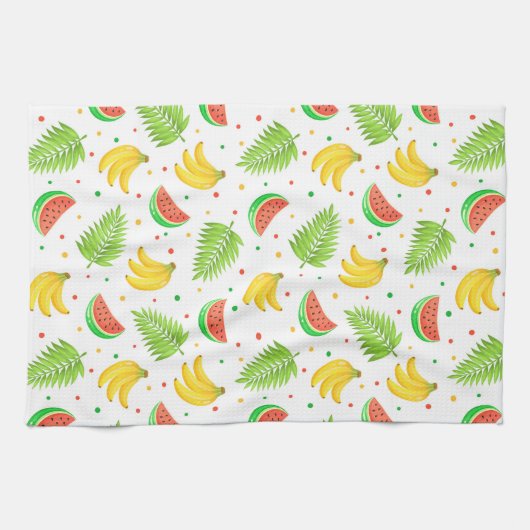 Tropisch vruchtendraaier theedoek (Horizontaal)