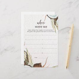 Tropisch Waar waren we vrijgezellenfeest-spel?