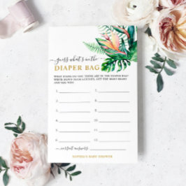 Tropisch wat er in het luierbalkschoenspel zit