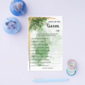 Tropisch wat Groom noemt Vrijgezellenfeest Game Ca Flyer (Enkel)