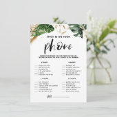 Tropisch wat in Uw Spel van het Vrijgezellenfeest  Informatiekaartje (Staand voorkant)