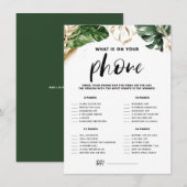 Tropisch wat in Uw Spel van het Vrijgezellenfeest  Informatiekaartje (Voorkant / Achterkant)