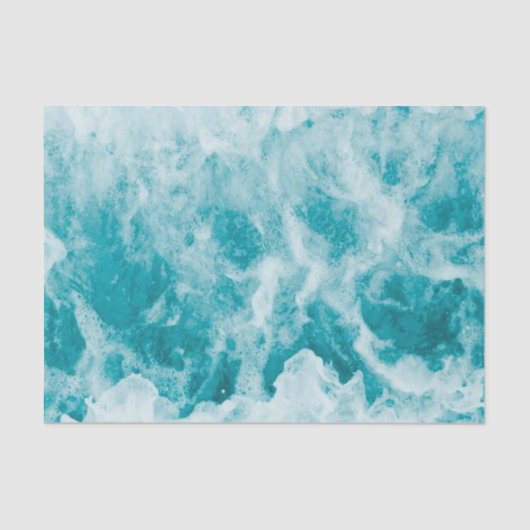 Tropisch water Blauwe Oceaan Beach Zee Aqua tissue Tissuepapier (Voorkant)