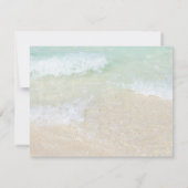 Tropisch water Modern Save the Date Wedding Kaart (Achterkant)