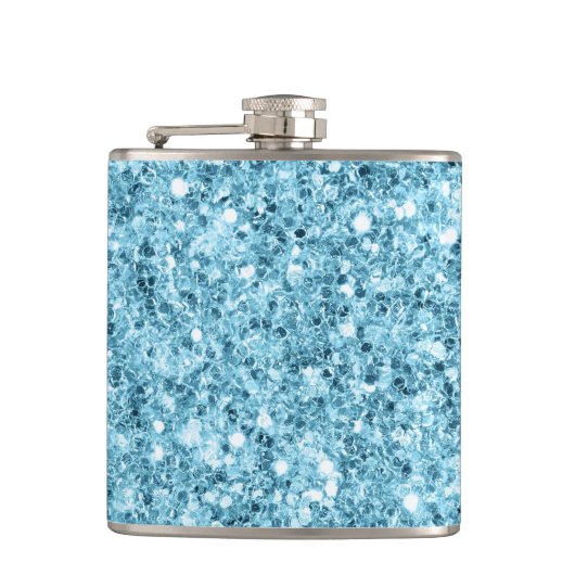 Tropisch water Vinylomhulling Heupfles (Voorkant)