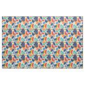 Tropisch watermeloen & ananaspatroon stof (Fat Quarter)