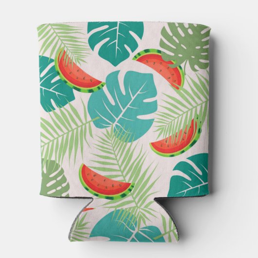 Tropisch watermeloen blikjeskoeler (Achterkant)