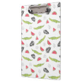 Tropisch watermeloen en krokodilpatroon klembord (Links)