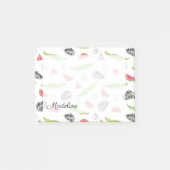 Tropisch watermeloen en krokodilpatroon post-it® notes (Voorkant)