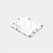 Tropisch watermeloen en krokodilpatroon post-it® notes (Schuin)