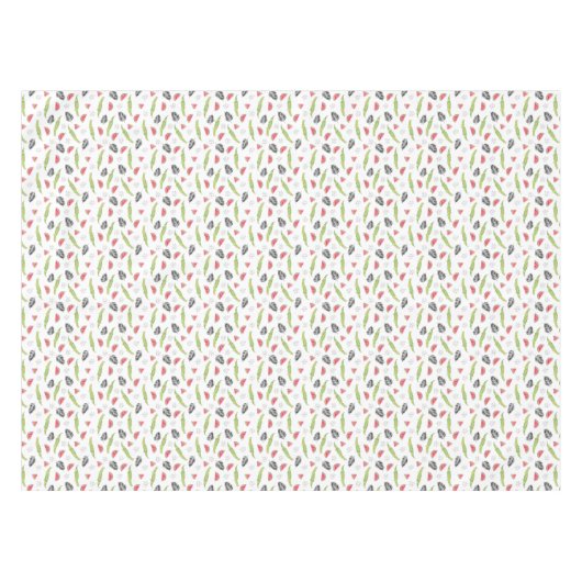 Tropisch watermeloen en krokodilpatroon tafelkleed (Voorkant (Horizontaal))