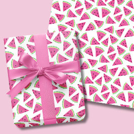Tropisch Watermeloen Patroon Inpakpapier Vel