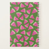 Tropisch Watermeloen Patroon Planner (Achterkant)