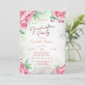 Tropisch Watermeloen Zomer Afstuderen Kaart (Staand voorkant)