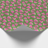 Tropisch watermeloen zomerpatroon cadeaupapier (Hoek)