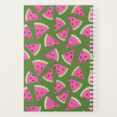 Tropisch watermeloen zomerpatroon planner (Achterkant)