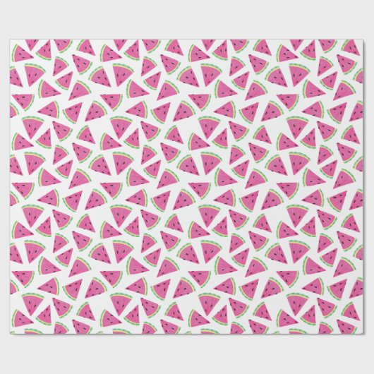 Tropisch watermeloenpatroon cadeaupapier (Vlak)