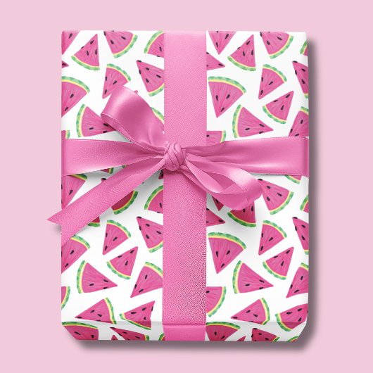 Tropisch watermeloenpatroon cadeaupapier