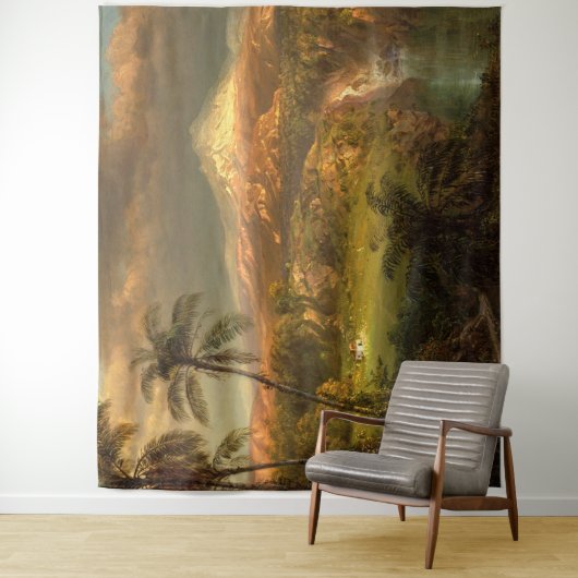 Tropisch Waterval Museum van Hawaii | Muur Wandkleed (In situ)