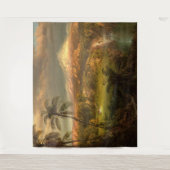 Tropisch Waterval Museum van Hawaii | Muur Wandkleed (Voorkant)