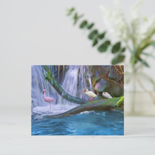 Tropisch watervalBriefkaart Briefkaart (Staand voorkant)