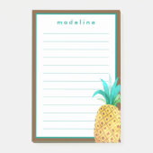 Tropisch | Waterverf ananas Post-it® Notes (Voorkant)