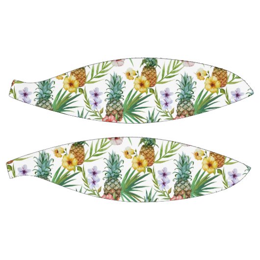 Tropisch waterverf-ananassepatroon met hawaii-them basketbal (Panelen)