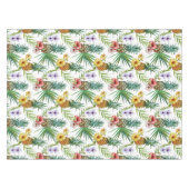 Tropisch waterverf-ananassepatroon met hawaii-them tafelkleed (Voorkant (Horizontaal))