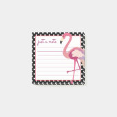 Tropisch | Waterverf Flamingo Polka Dots Post-it® Notes (Voorkant)