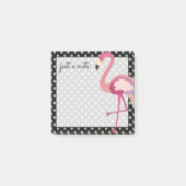 Tropisch | Waterverf Flamingo Polka Dots Post-it® Notes (Voorkant)