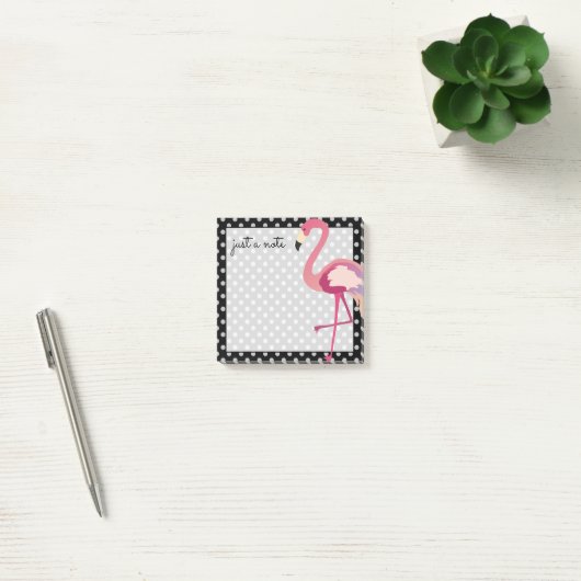 Tropisch | Waterverf Flamingo Polka Dots Post-it® Notes (Kantoor)
