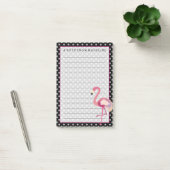 Tropisch | Waterverf Flamingo Polka Dots Post-it® Notes (Kantoor)