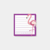 Tropisch | Waterverf Flamingo Post-it® Notes (Voorkant)