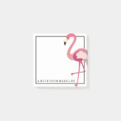 Tropisch | Waterverf Flamingo Post-it® Notes (Voorkant)